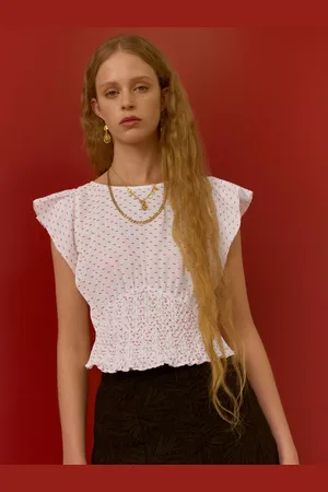 BRORA Cotton Blend Smock Top