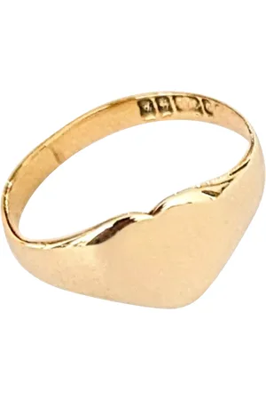 L & T Heirlooms Pre-loved 9ct Heart Signet Ring, Circa 1989