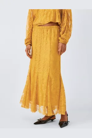 AND/OR Lace Godet Maxi Skirt