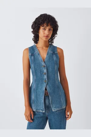 AND/OR Longline Denim Waistcoat