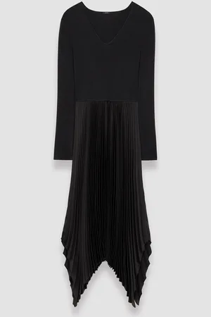 Joseph Knit Weave Plissé Deron Dress