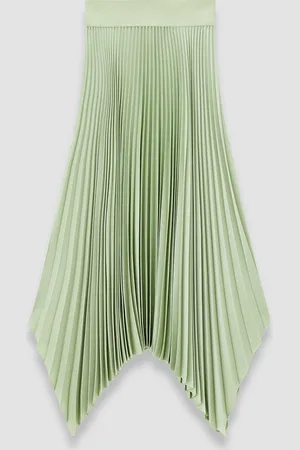 Joseph Ade Knit Weave Plissé Skirt