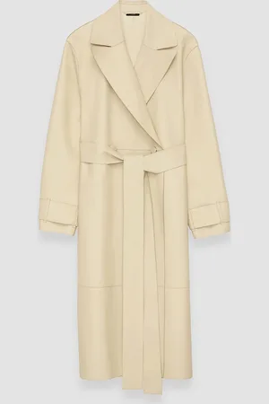 Joseph Bonded Leather Courty Coat