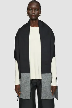 Joseph Double Face Wool Colourblock Scarf