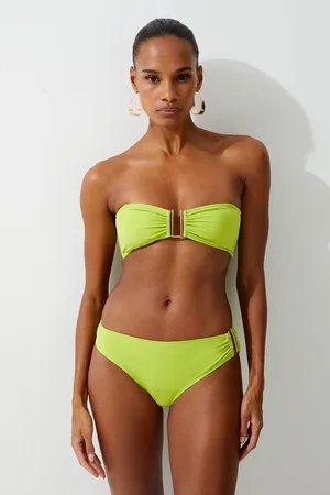 Ruffle Bikini Top With Detachable Straps