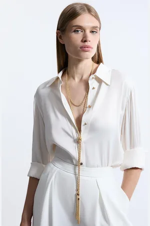 Karen Millen Long Tassel Drop Necklace