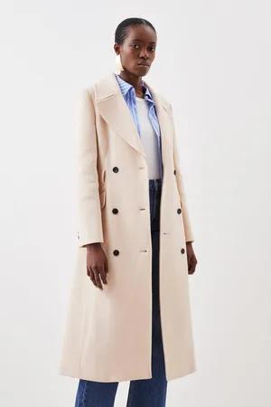 Karen Millen Tailored Self Belt Detail Midaxi Coat