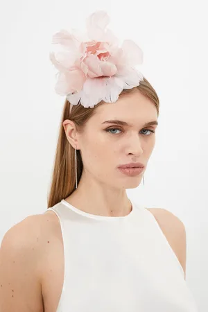 Karen Millen Flower Feather Headband