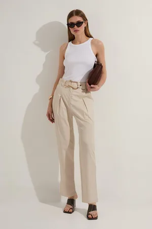 Karen Millen Cotton Sateen Woven Trouser