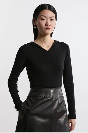 Karen Millen Cashmere Wool Blend Hoodie