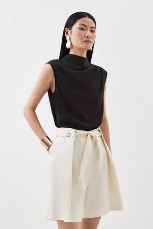 Karen Millen Relaxed Tailored Belted Tailored Shorts