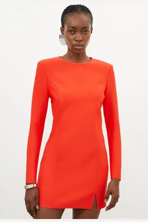 Karen Millen Relaxed Structured Knit Bandage Mini Dress
