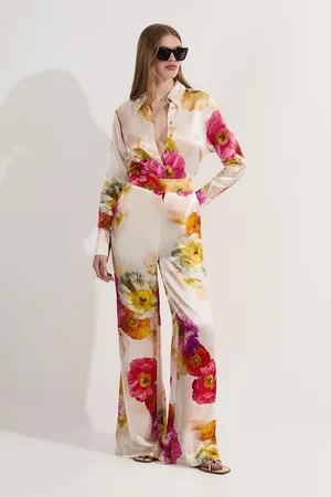 Karen Millen Satin Woven Trouser