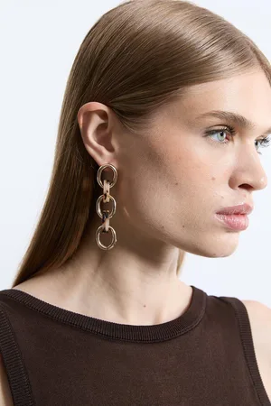 Karen Millen Tortoise Shell Chain Earrings