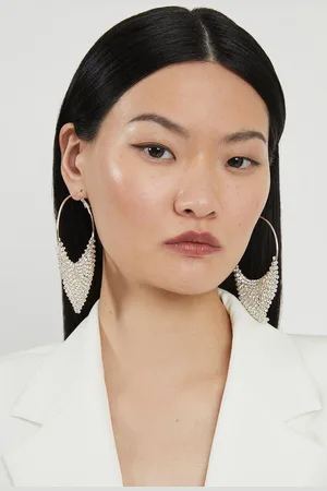 Karen Millen Diamante Detail Earring