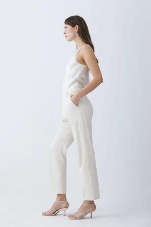 Karen Millen Polished Seam Detail Slim Leg Trouser