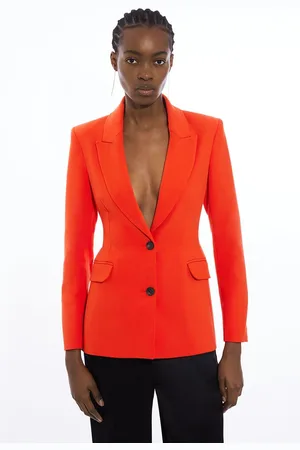 Karen Millen Compact Stretch Cut Out Back Tailored Blazer