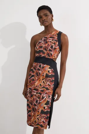 Karen Millen Italian Stretch Chain Print Mini Dress