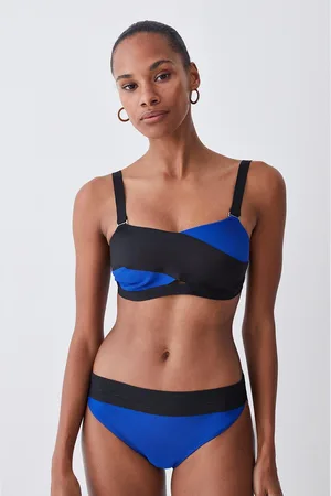 Karen Millen Bandage Colour Block Bandeau Bikini Top