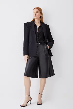 Karen Millen Leather Walking Short