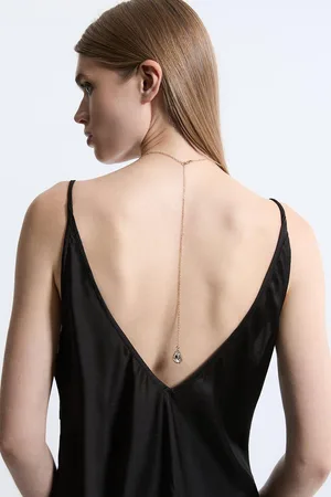 Karen Millen Crystal Diamante Backdrop Necklace