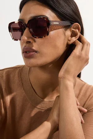 Karen Millen Tortoise Shell Square Sunglasses