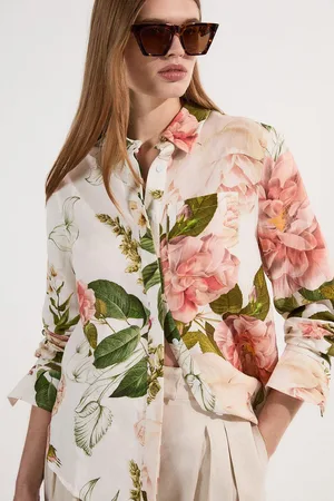 Karen Millen Linen Viscose Woven Shirt