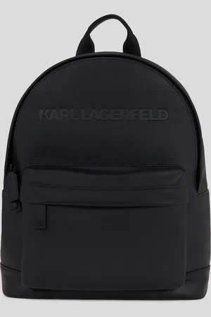 Karl Lagerfeld K/essential Leather Backpack, Man, , Size: One size