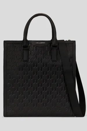 Karl Lagerfeld K/loom Leather Tote Bag, Man, , Size: One size