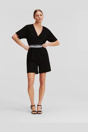 Karl Lagerfeld Karl Logo Tape Romper, Woman, , Size: XS