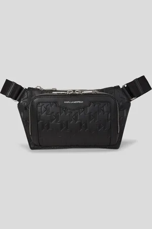 Karl Lagerfeld K/loom Leather Belt Bag, Man, , Size: One size