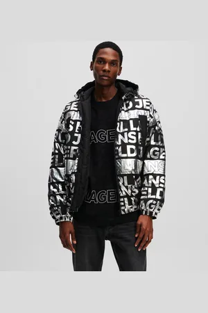 Karl Lagerfeld All-over Klj Logo Padded Jacket, Man, , Size: XS