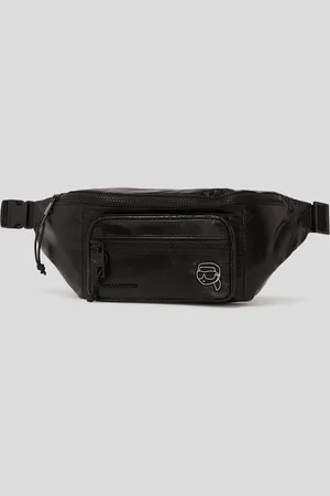 Karl Lagerfeld Ikon Puffy Nylon Belt Bag, Man, , Size: One size