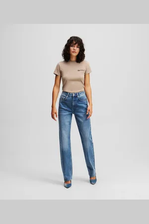 Karl Lagerfeld High-rise Straight Jeans, Woman, , Size: 2530