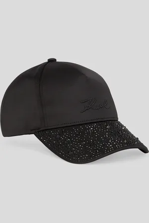 Karl Lagerfeld K/signature Rhinestone Cap, Woman, , Size: One size