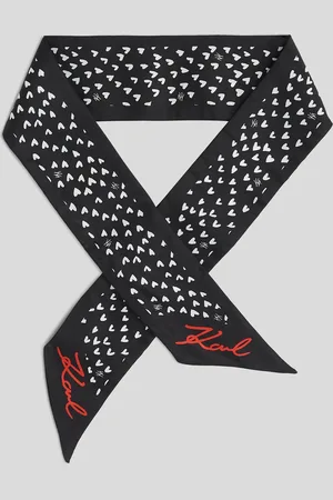 Karl Lagerfeld K/heart Slim Scarf, Woman, , Size: One size
