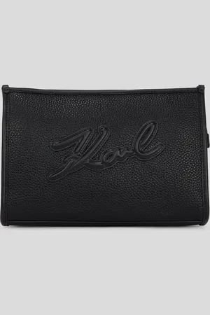 Karl Lagerfeld K/skuare Grainy Cosmetic Pouch, Woman, , Size: One size