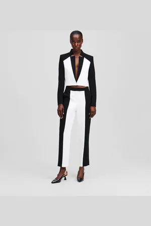 Karl Lagerfeld Color-block Cigarette Pants, Woman, , Size: 38