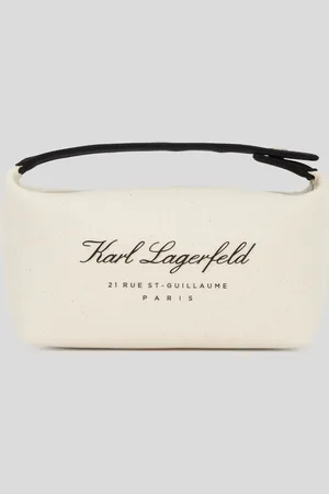 Karl Lagerfeld Hotel Karl Canvas Pouch, Woman, , Size: One size