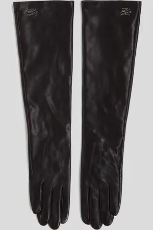 Karl Lagerfeld K/autograph Long Leather Gloves, Woman, , Size: S