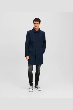 Karl Lagerfeld Zip-up Trench Coat, Man, , Size: 46