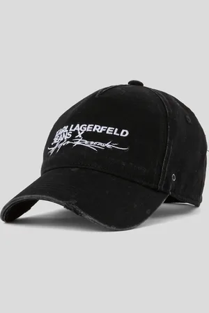 Karl Lagerfeld Klj X Atelier Reservé Washed-denim Cap, Woman, , Size: One size