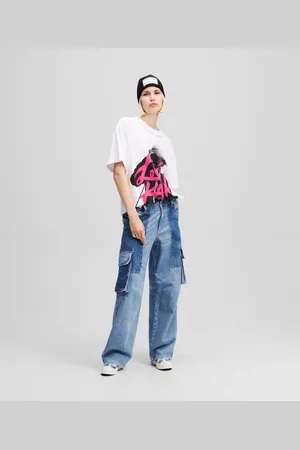 Karl Lagerfeld Klj X Atelier Reservé Baggy Denim Pants, Woman, , Size: 24