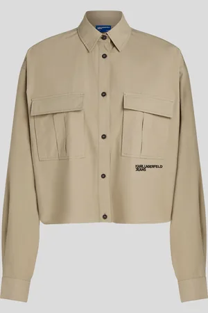 Karl Lagerfeld Boxy Utility Shirt, Woman, , Size: XS
