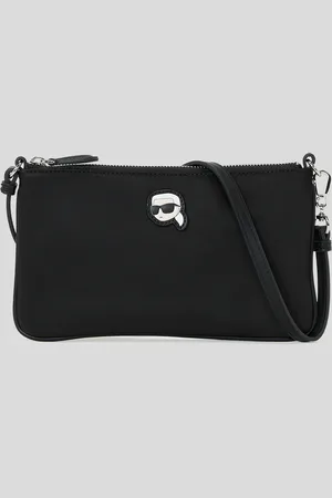 Karl Lagerfeld Ikon Nylon Shoulder Pouch, Woman, , Size: One size