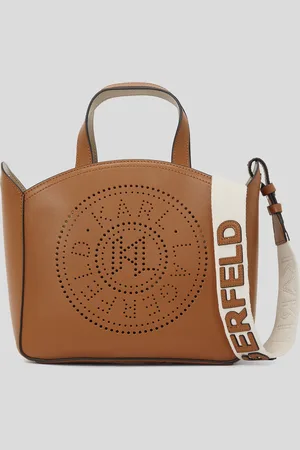 Karl Lagerfeld K/circle Perforated Small Tote Bag, Woman, , Size: One size