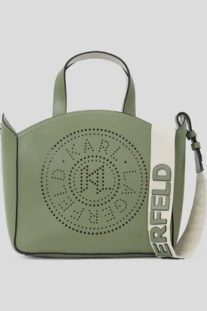 Karl Lagerfeld K/circle Perforated Small Tote Bag, Woman, , Size: One size
