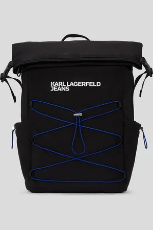 Karl Lagerfeld Utility Drawstring Roll-top Backpack, Man, , Size: One size