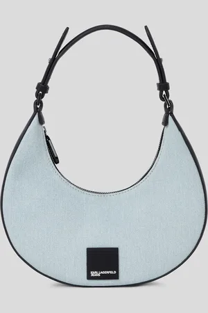 Karl Lagerfeld Box Logo Half-moon Shoulder Bag, Woman, , Size: One size