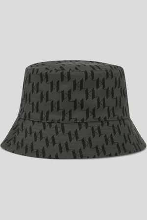 Karl Lagerfeld Kl Monogram Reversible Bucket Hat, Man, , Size: One size